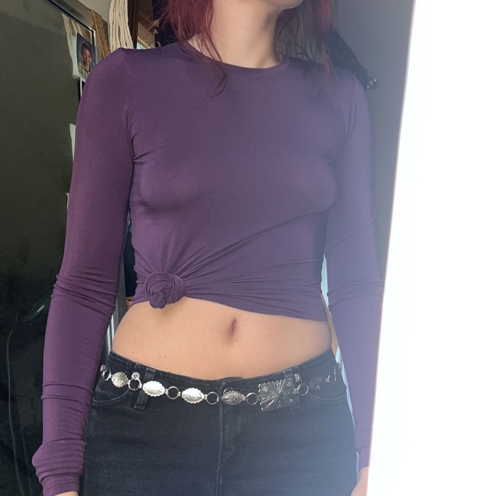 deep purple long sleeve